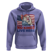 No Kings Live Here Hoodie Funny Rosie The Riveter Cat Feminist Gift