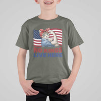 No Kings Live Here T Shirt For Kid Funny Rosie The Riveter Cat Feminist Gift