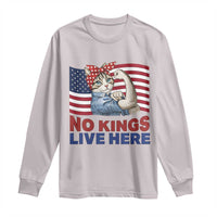 No Kings Live Here Long Sleeve Shirt Funny Rosie The Riveter Cat Feminist Gift