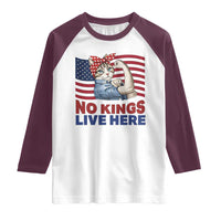 No Kings Live Here Raglan Shirt Funny Rosie The Riveter Cat Feminist Gift