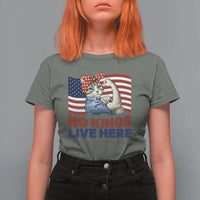 No Kings Live Here T Shirt For Women Funny Rosie The Riveter Cat Feminist Gift