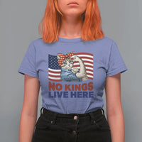 No Kings Live Here T Shirt For Women Funny Rosie The Riveter Cat Feminist Gift