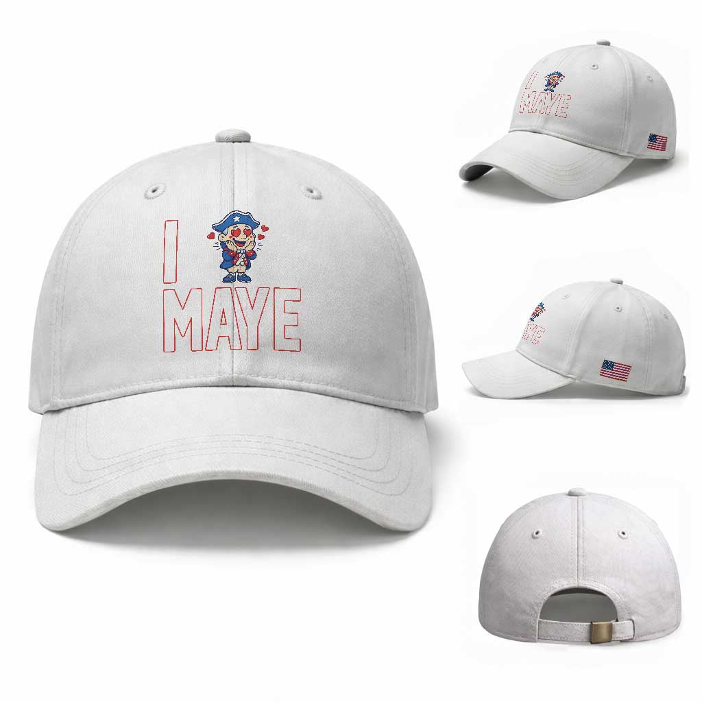 I Love Maye Baseball Cap Funny QB Sport Fan