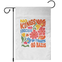 No Kings Wildflower Protest Garden Flag No Fascists No Tyrants No Nazis