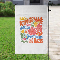 No Kings Wildflower Protest Garden Flag No Fascists No Tyrants No Nazis