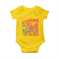 No Kings Wildflower Protest Baby Onesie No Fascists No Tyrants No Nazis