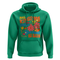 No Kings Wildflower Protest Hoodie No Fascists No Tyrants No Nazis