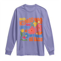 No Kings Wildflower Protest Long Sleeve Shirt No Fascists No Tyrants No Nazis