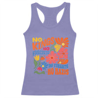 No Kings Wildflower Protest Racerback Tank Top No Fascists No Tyrants No Nazis