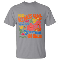 No Kings Wildflower Protest T Shirt No Fascists No Tyrants No Nazis