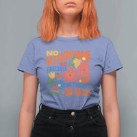 No Kings Wildflower Protest T Shirt For Women No Fascists No Tyrants No Nazis