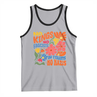 No Kings Wildflower Protest Tank Top No Fascists No Tyrants No Nazis