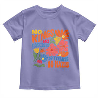 No Kings Wildflower Protest Toddler T Shirt No Fascists No Tyrants No Nazis