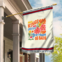 No Kings Wildflower Protest Garden Flag No Fascists No Tyrants No Nazis