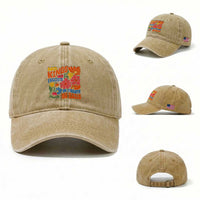 No Kings Wildflower Protest Washed Cotton Baseball Cap No Fascists No Tyrants No Nazis
