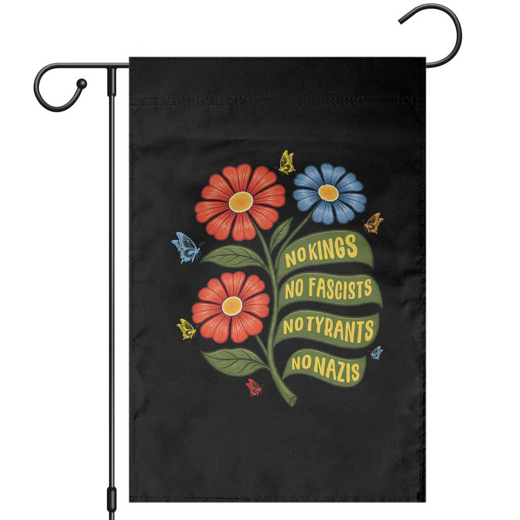 Wildflower Protest Freedom Gift Garden Flag No Kings No Fascists No Tyrants