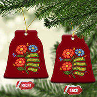 Wildflower Protest Freedom Gift Ceramic Ornament No Kings No Fascists No Tyrants
