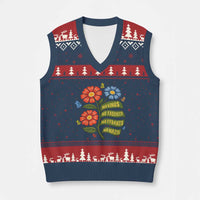 Wildflower Protest Freedom Gift V-Neck Knit Sweater Vest No Kings No Fascists No Tyrants