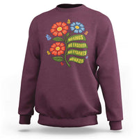 Wildflower Protest Freedom Gift Sweatshirt No Kings No Fascists No Tyrants