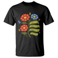 Wildflower Protest Freedom Gift T Shirt No Kings No Fascists No Tyrants