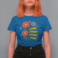 Wildflower Protest Freedom Gift T Shirt For Women No Kings No Fascists No Tyrants