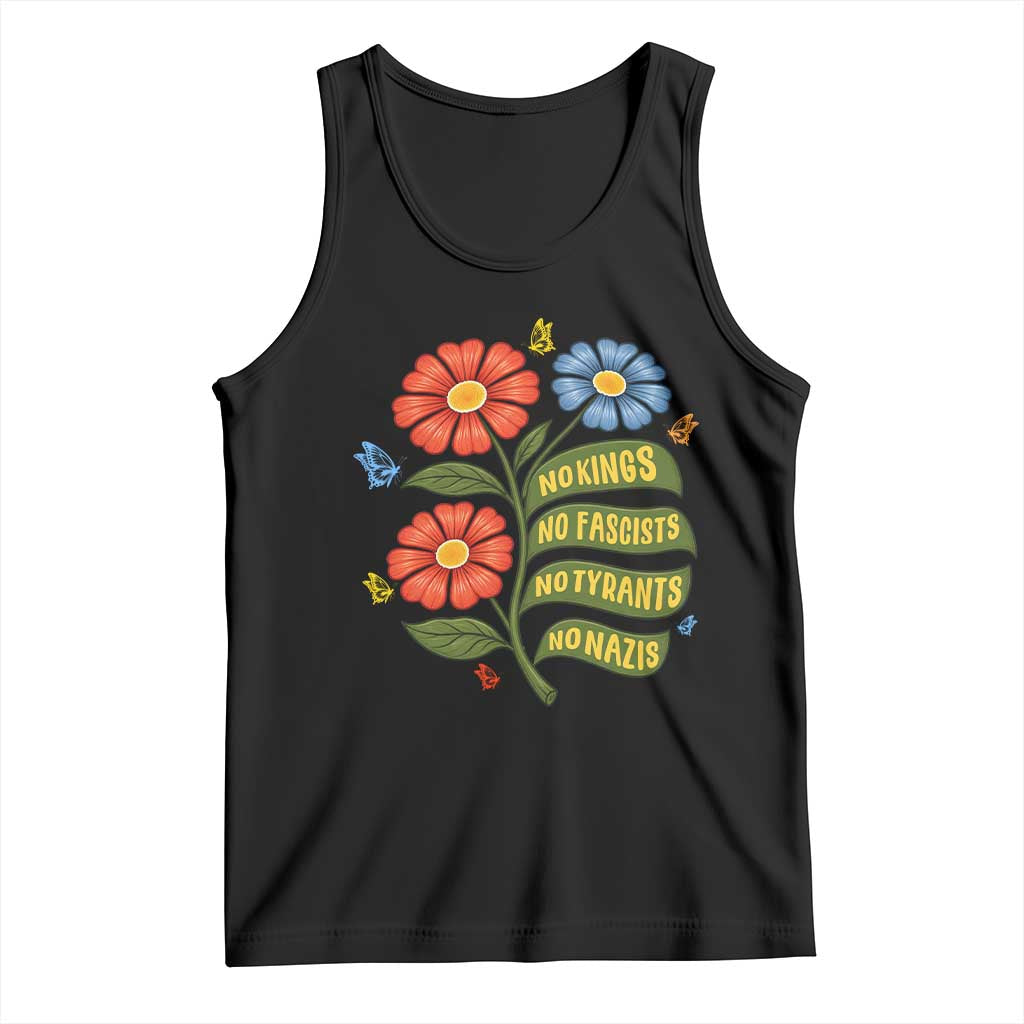 Wildflower Protest Freedom Gift Tank Top No Kings No Fascists No Tyrants