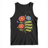 Wildflower Protest Freedom Gift Tank Top No Kings No Fascists No Tyrants