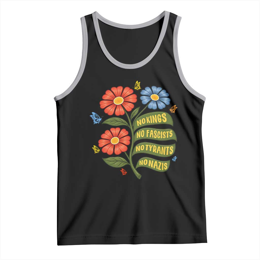 Wildflower Protest Freedom Gift Tank Top No Kings No Fascists No Tyrants