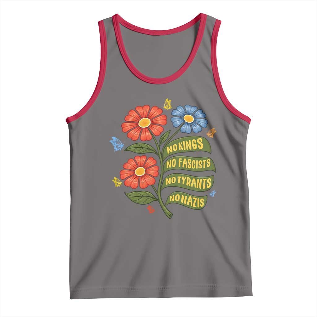Wildflower Protest Freedom Gift Tank Top No Kings No Fascists No Tyrants