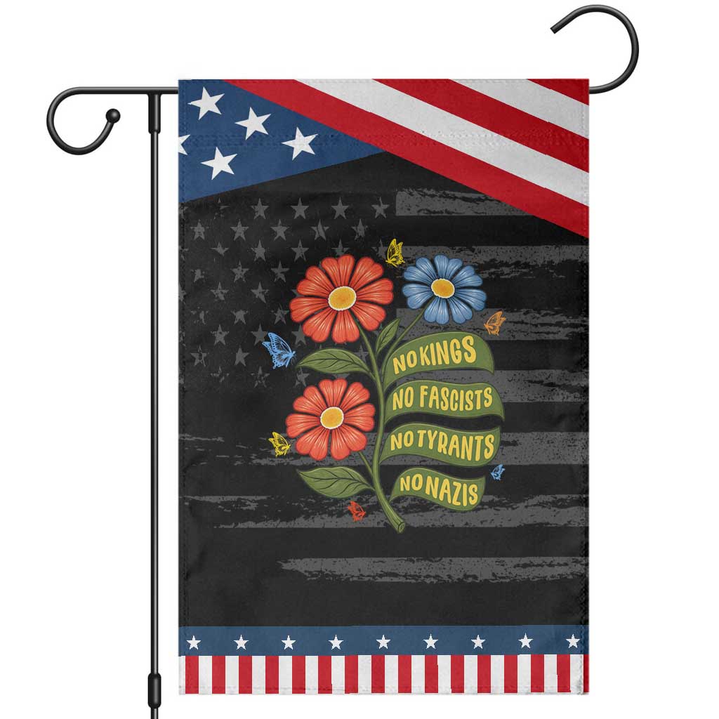 Wildflower Protest Freedom Gift Garden Flag No Kings No Fascists No Tyrants