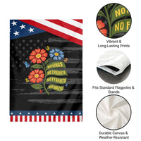 Wildflower Protest Freedom Gift Garden Flag No Kings No Fascists No Tyrants