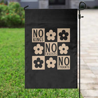 No Kings Wildflower Retro Boho Floral Garden Flag