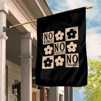 No Kings Wildflower Retro Boho Floral Garden Flag