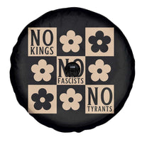 No Kings Wildflower Retro Boho Floral Spare Tire Cover