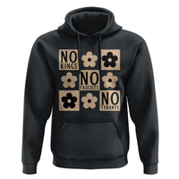 No Kings Wildflower Retro Boho Floral Hoodie