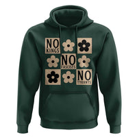 No Kings Wildflower Retro Boho Floral Hoodie