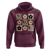 No Kings Wildflower Retro Boho Floral Hoodie