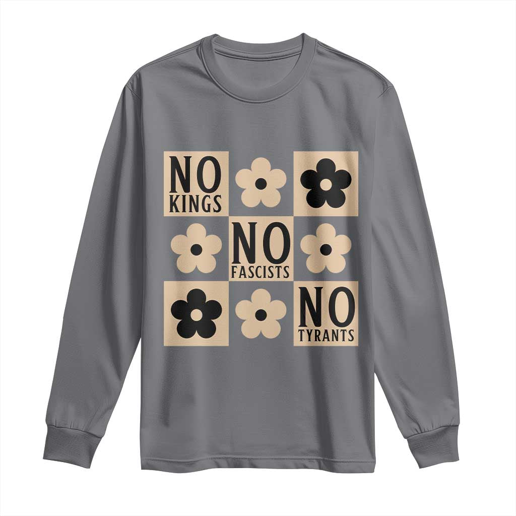 No Kings Wildflower Retro Boho Floral Long Sleeve Shirt