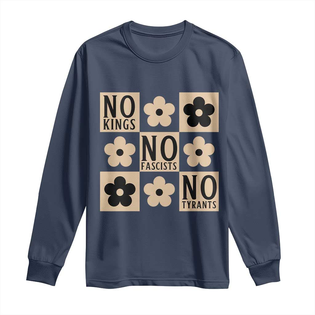 No Kings Wildflower Retro Boho Floral Long Sleeve Shirt