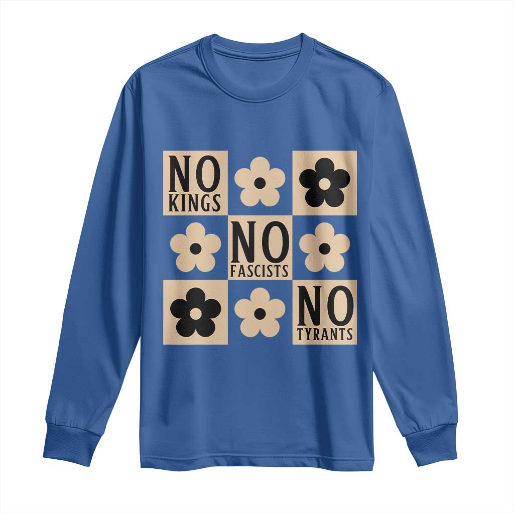 No Kings Wildflower Retro Boho Floral Long Sleeve Shirt