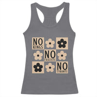 No Kings Wildflower Retro Boho Floral Racerback Tank Top