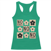 No Kings Wildflower Retro Boho Floral Racerback Tank Top