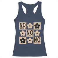 No Kings Wildflower Retro Boho Floral Racerback Tank Top