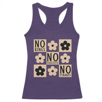 No Kings Wildflower Retro Boho Floral Racerback Tank Top