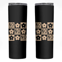 No Kings Wildflower Retro Boho Floral Skinny Tumbler