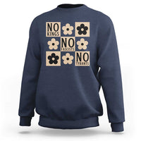 No Kings Wildflower Retro Boho Floral Sweatshirt