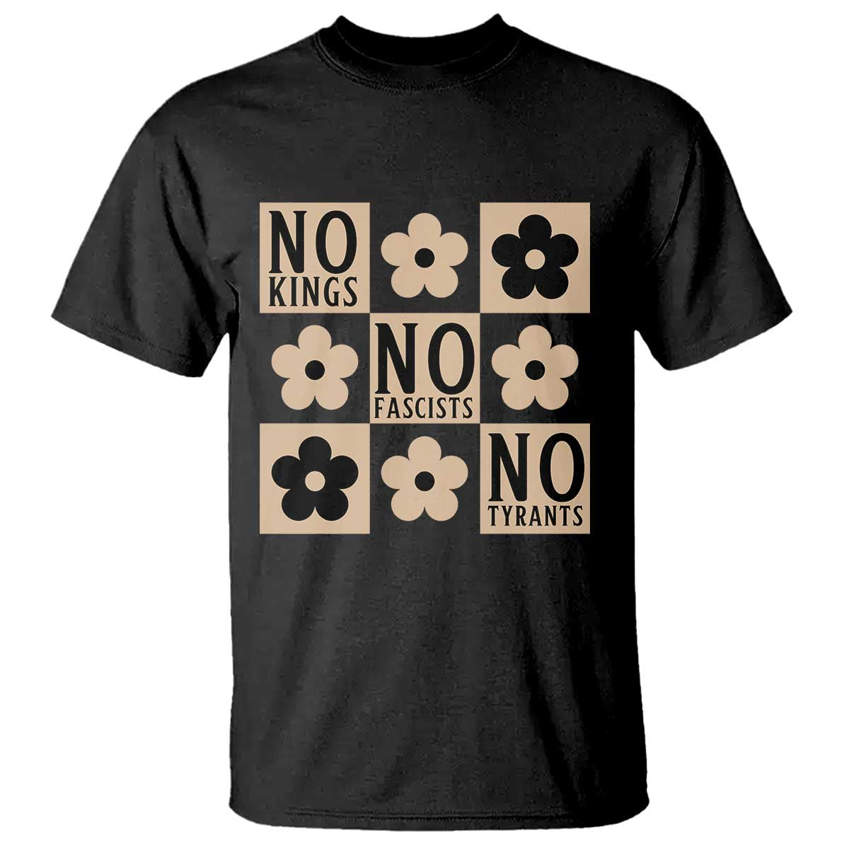 No Kings Wildflower Retro Boho Floral T Shirt