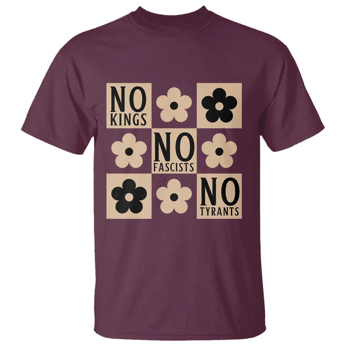 No Kings Wildflower Retro Boho Floral T Shirt