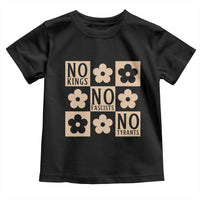 No Kings Wildflower Retro Boho Floral Toddler T Shirt
