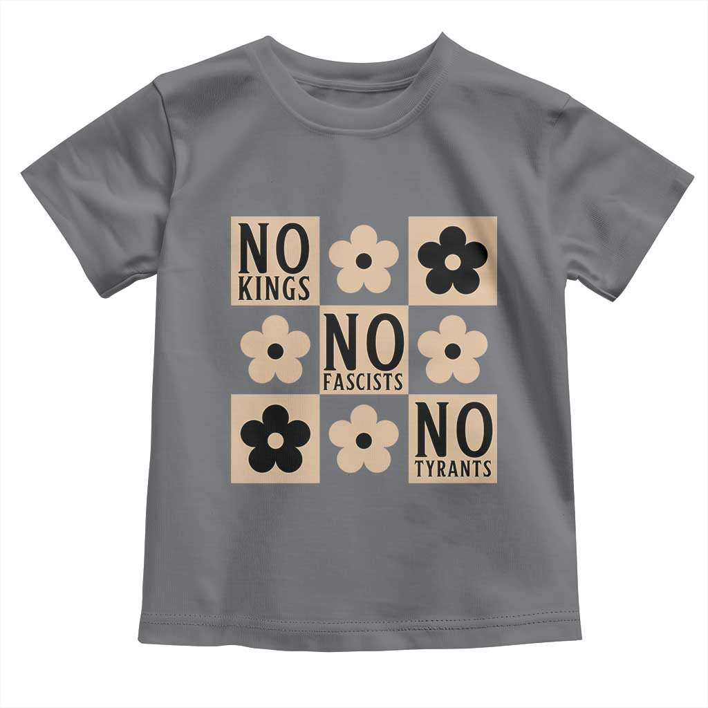 No Kings Wildflower Retro Boho Floral Toddler T Shirt